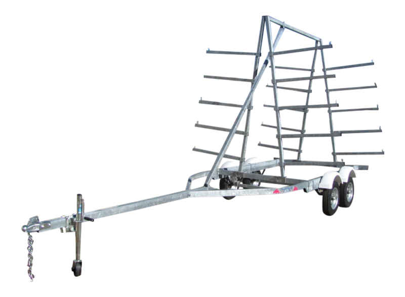 10 PLACER CANOE KAYAK TRAILER SHOWN WITH TANDEM AXLE